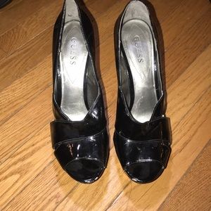 Guess black platform